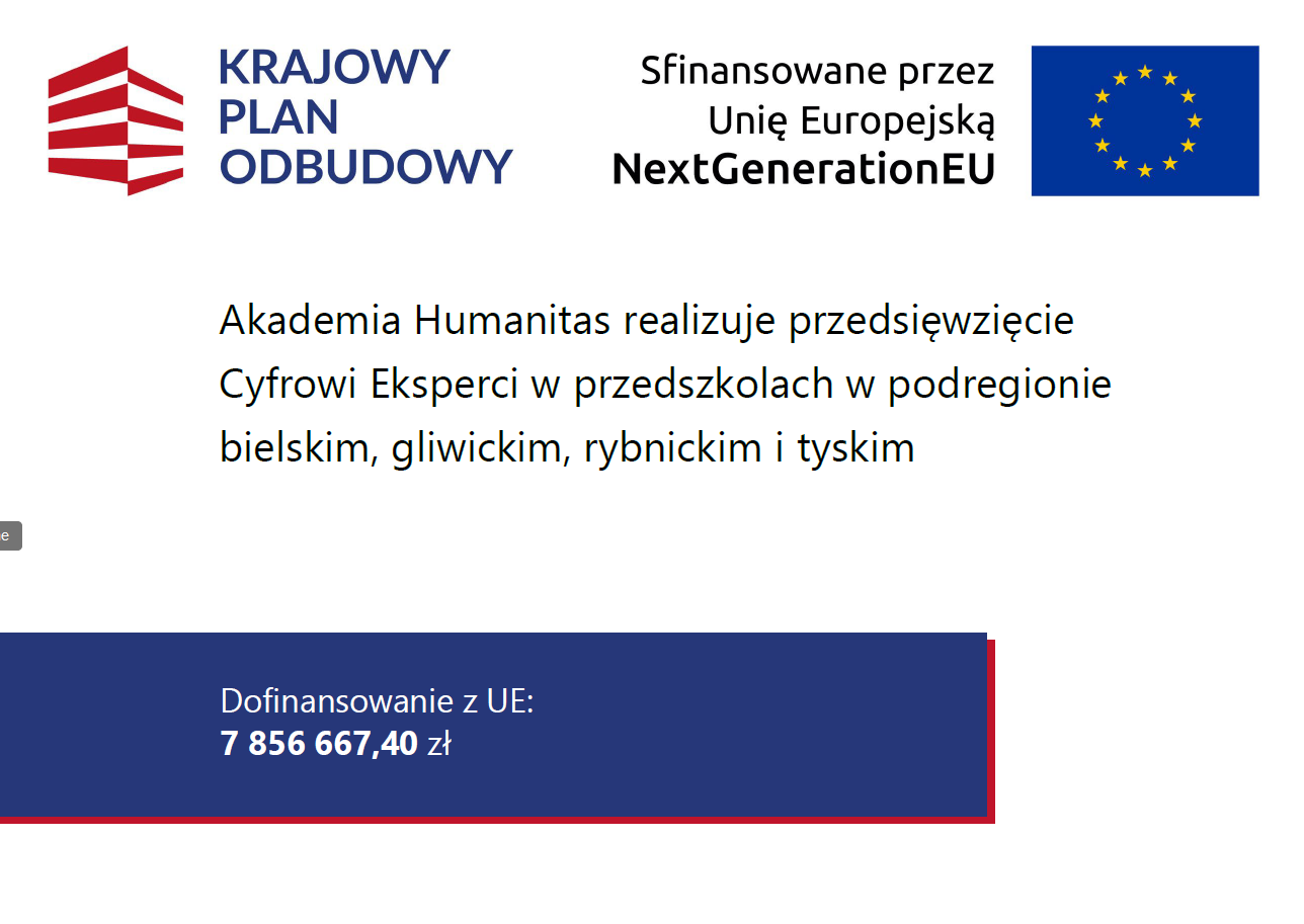 plansza dotyczącą programu z krajowego programu odbudowy